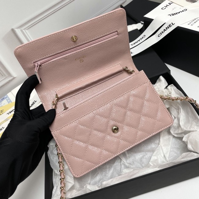 CHANEL シャネル WOC 財運バッグ（型番A33814）サイズ：横19×縦12×マチ3 cm