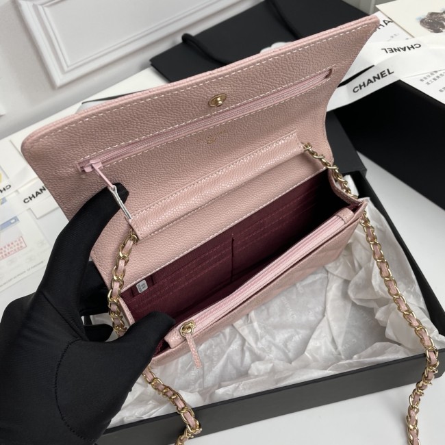 CHANEL シャネル WOC 財運バッグ（型番A33814）サイズ：横19×縦12×マチ3 cm