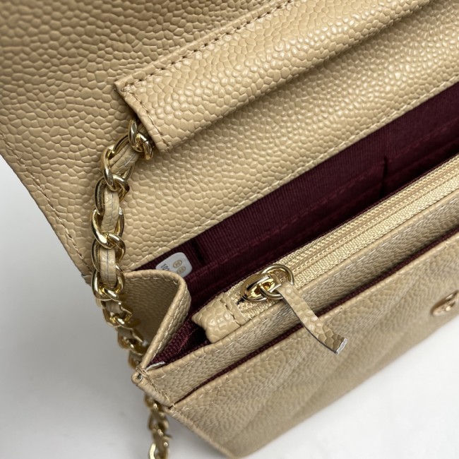 CHANEL シャネル WOC 財運バッグ（型番A33814）サイズ：横19×縦12×マチ3 cm