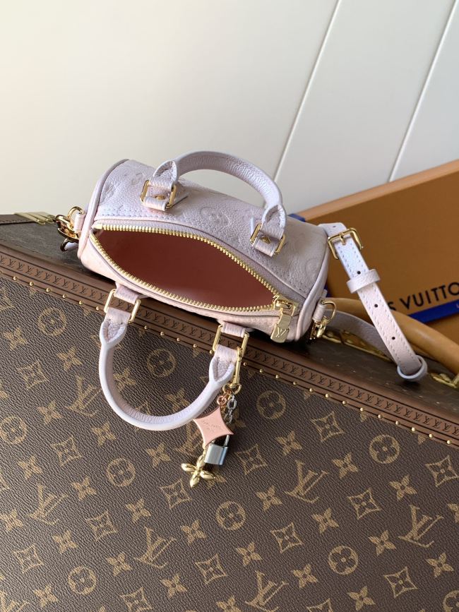 Louis Vuitton M27107 パールピンク ナノ・スピーディ ハンドバッグ