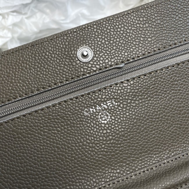 CHANEL シャネル WOC 財運バッグ（型番A33814）サイズ：横19×縦12×マチ3 cm