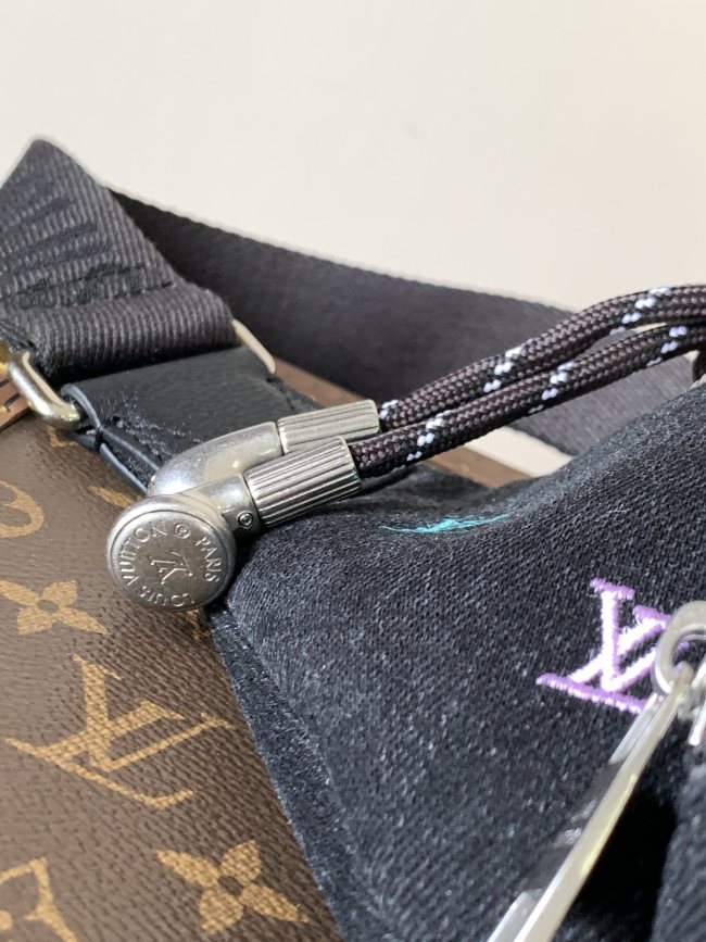 Louis Vuitton M13961 デニム グラデーションデニム刺繍ウエストバッグ