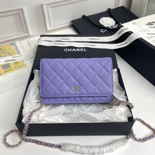 CHANEL シャネル WOC 財運バッグ（型番A33814）サイズ：横19×縦12×マチ3 cm