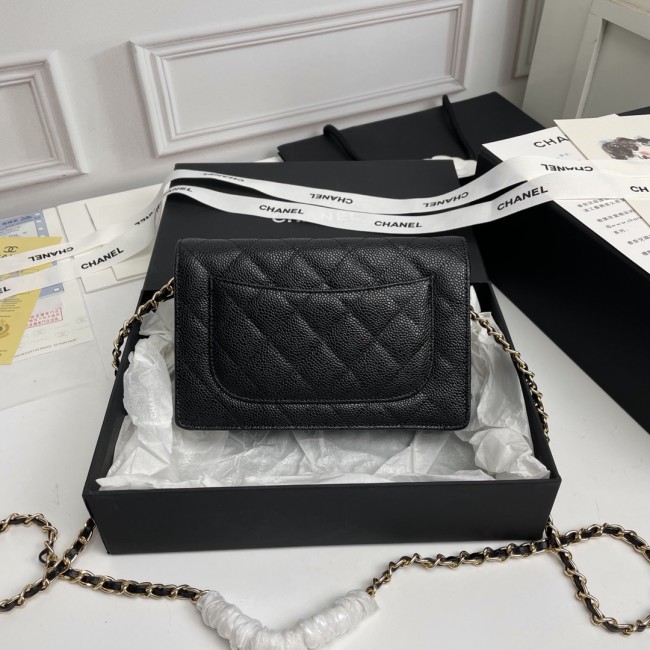 CHANEL シャネル WOC 財運バッグ（型番A33814）サイズ：横19×縦12×マチ3 cm