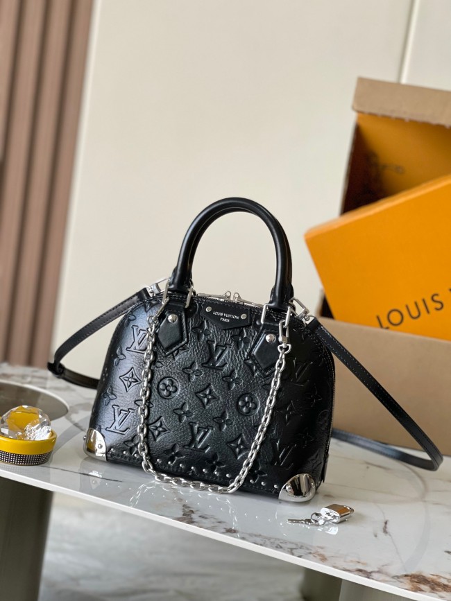 Louis Vuitton M27812 ブラック アルマ BB ハンドバッグ 貝殻バッグ