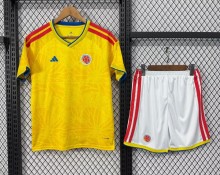 25-26 Colombia Home Kids Soccer Jersey 1:1 Thai Quality