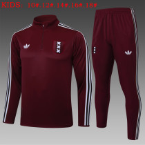 25-26 Aja× High Quality Kids Half Pull Tracksuit