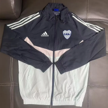 25-26 Boca Juniors Black White Windbreaker