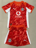 25-26 Dortmund Orange Goalkeeper Kids Soccer Jersey 1:1 Thai Quality
