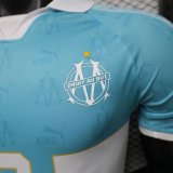 25-26 Marseille King Series #9 Blue Player Version Soccer Jersey