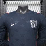 2026 World Cup USA Away Long Sleeve Player Version Soccer Jersey*长袖球员