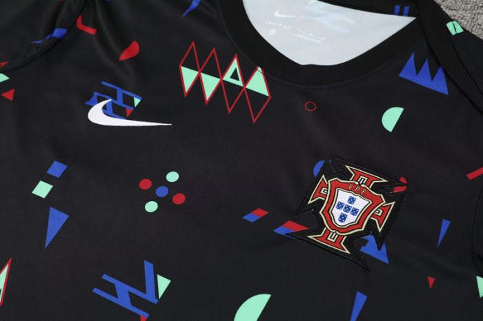 24-25 Portugal Black Training Short Suit