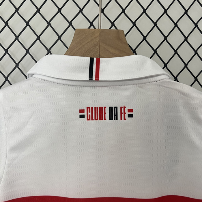 24-25 Sao Paulo Home Kids Soccer Jersey