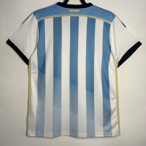 2014 Argentina Home Retro Soccer Jersey