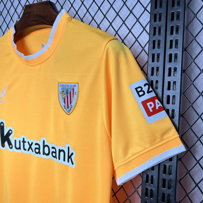 24-25 Bilbao Yellow Goalkeeper Fans Soccer Jersey