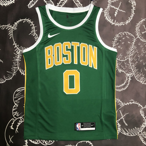CELTICS TATUM #0 Green Top Quality Hot Pressing NBA Jersey