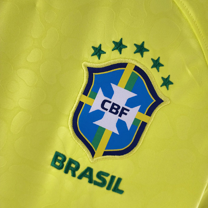 22-23 Brazil Home World Cup Fans Soccer Jersey