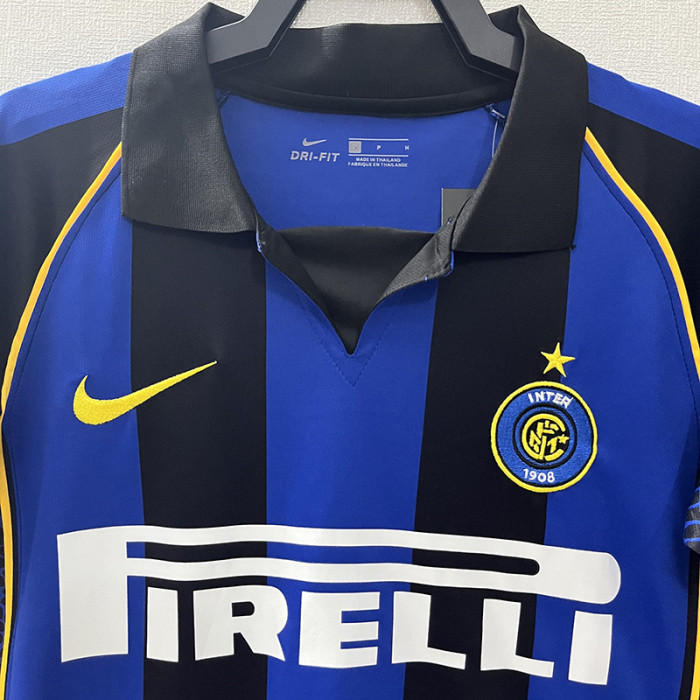 2001-2002 INT Home Retro Soccer Jersey