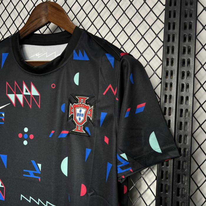 24-25 Portugal Black Training Shirts