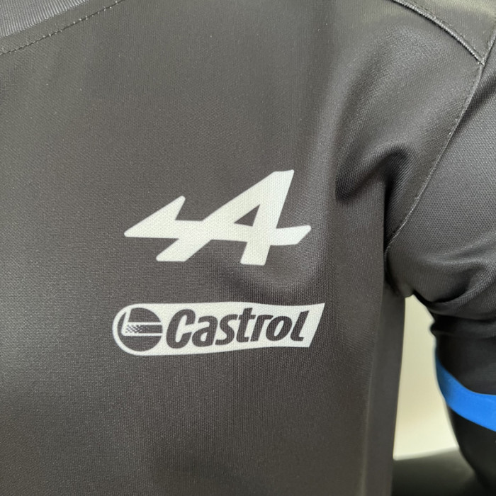 2023 F1 Formula One ALPINE Black Racing Suit(圆领)