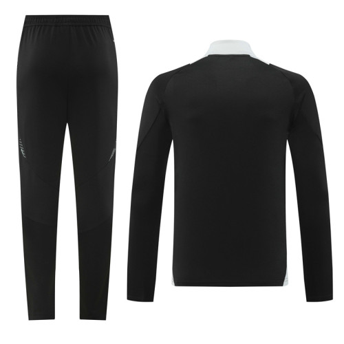 2024 AD Black Half Pull Tracksuit #AB07 (半拉链)