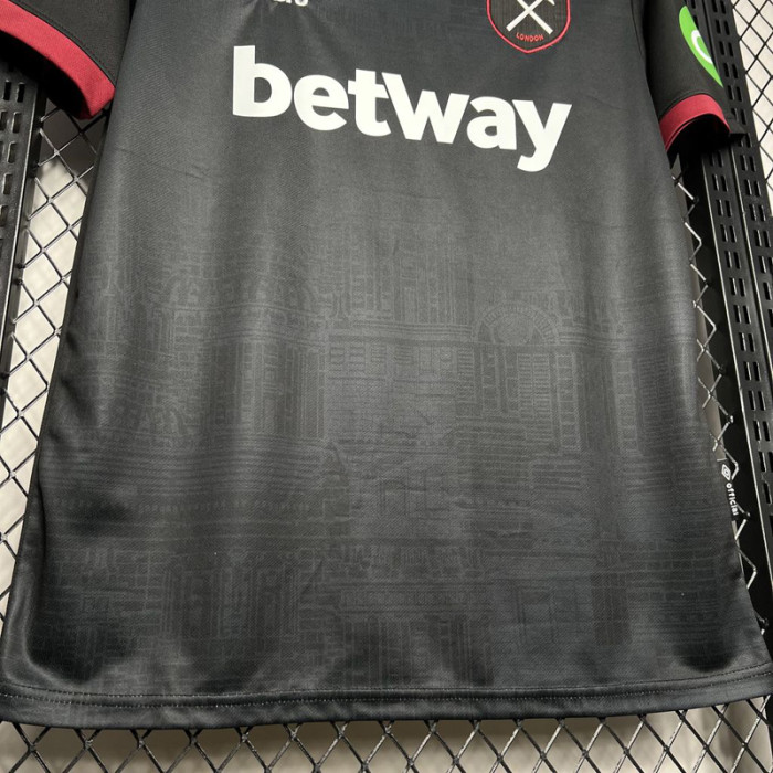 24-25 West Ham Away Fans Soccer Jersey