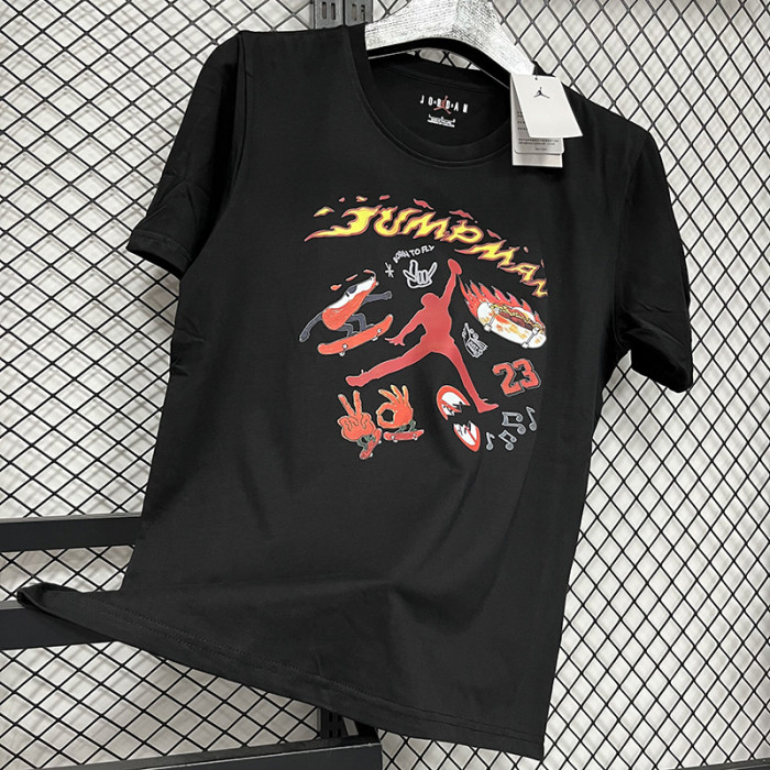 T267 Jordan Black High Quality Casual T-Shirt