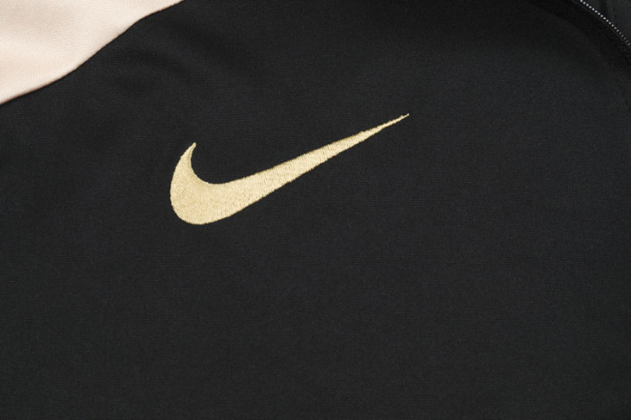 2024 NK Black Kids Half Pull Tracksuit (童装)(半拉链)