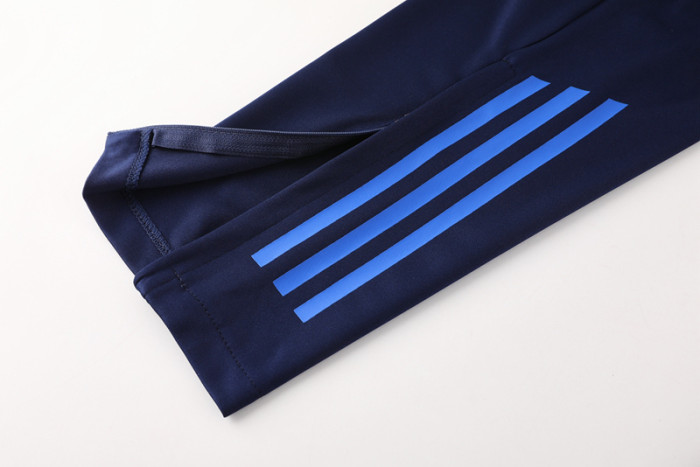 2024 AD Fancy blue Half Pull Tracksuit #AB07 (半拉链)