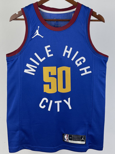 20-21 Nuggets GORDON #50 Blue Top Quality Hot Pressing NBA Jersey (Trapeze Edition) 飞人版