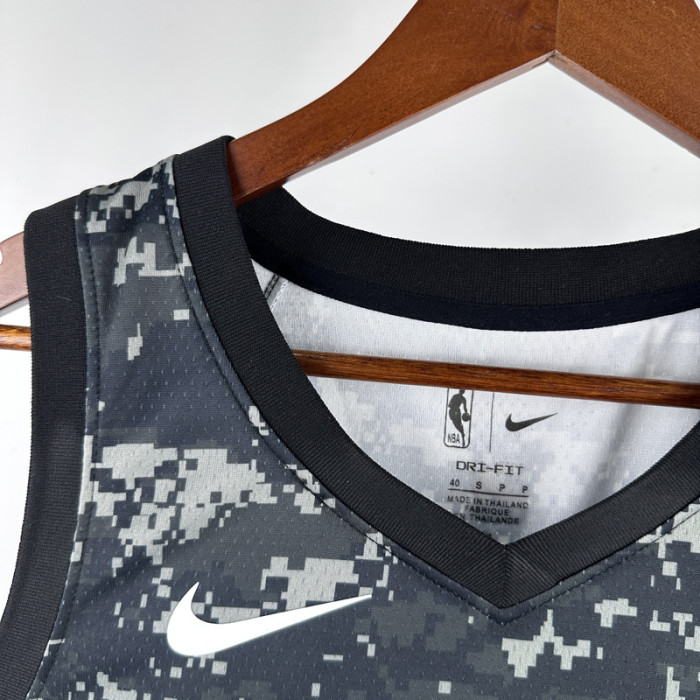 SA Spurs DUNCAN #21 Camouflage color Top Quality Hot Pressing NBA Jersey