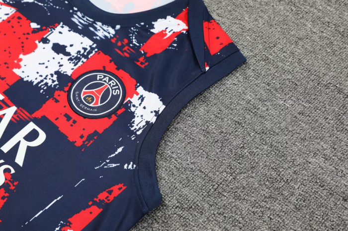 24-25 PSG Royal blue Tank top and shorts suit