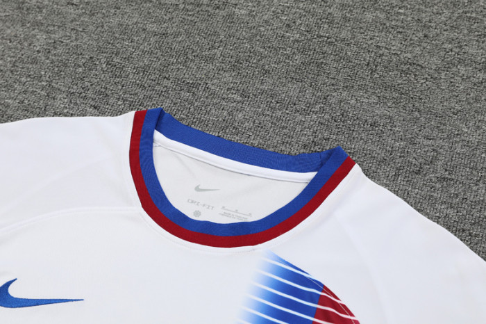 24-25 BAR White Training Short Suit