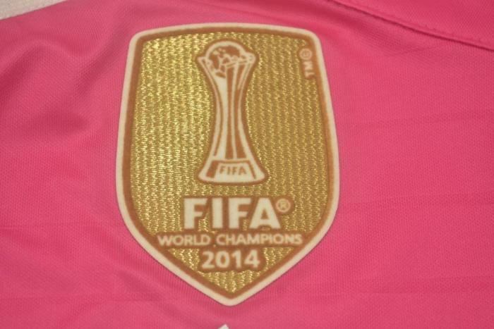 2014-2015 RMA Away Pink Retro Soccer Jersey