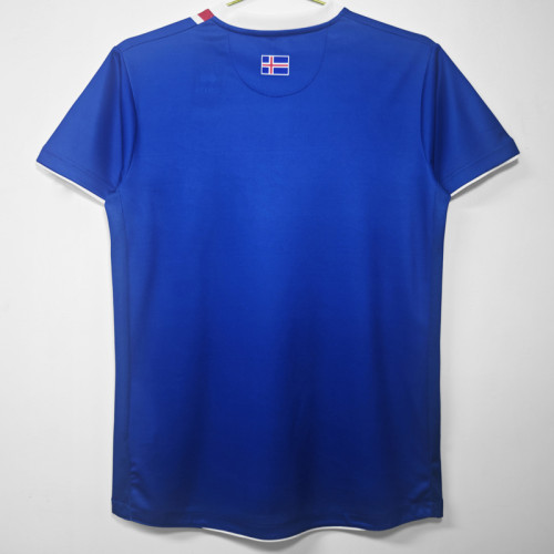 2016-2017 Iceland Home Retro Soccer Jersey