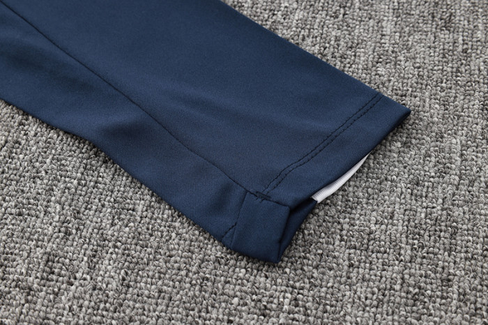 2024 NK Royal Blue Half Pull Tracksuit #05(半拉链)(白色领)