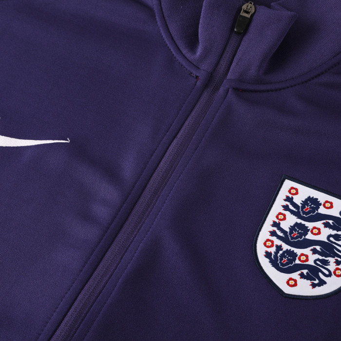 24-25 England Purple Jacket Tracksuit #01