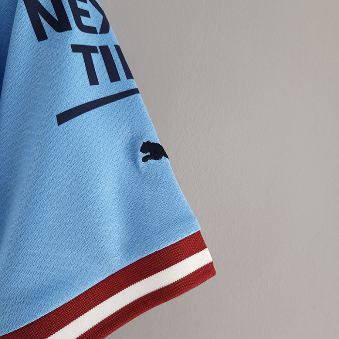 22-23 Man City Home Fans Soccer Jersey