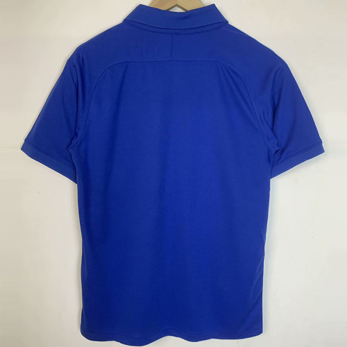 2019 France 100th Anniversary Edition Blue Retro Soccer Jersey