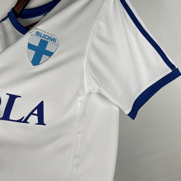 1982 Finland Home Retro Soccer Jersey