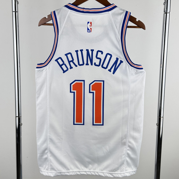 2018-19 KNICKS BRUNSON #11 White Top Quality Hot Pressing NBA Jersey