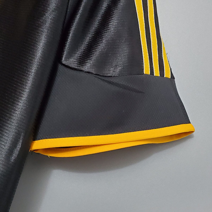 2000-2001 RMA Away Black Retro Soccer Jersey