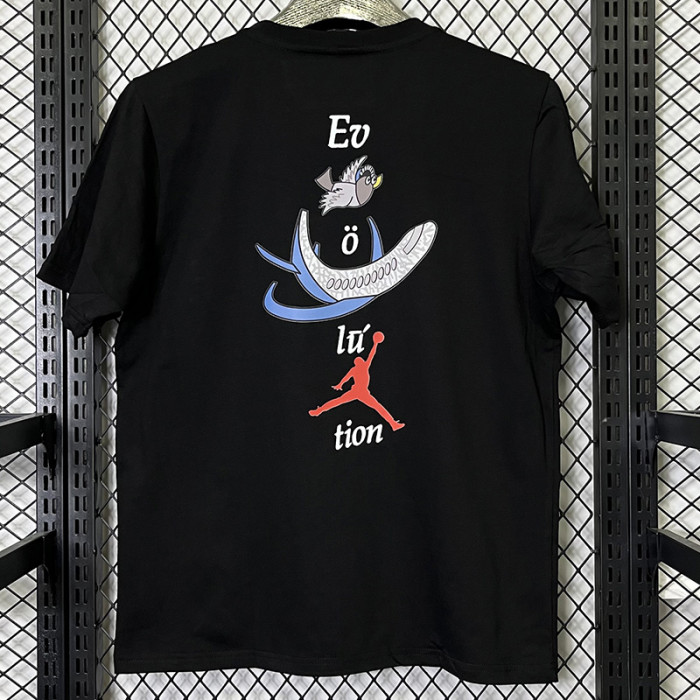 T274 Jordan Black High Quality Casual T-Shirt