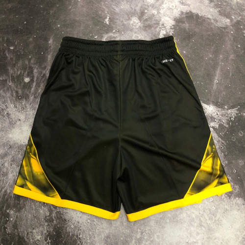 22-23 WARRIORS Black City Edition Top Quality NBA Pants