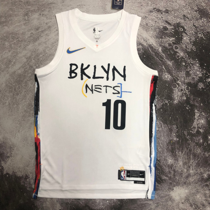 22-23 NETS SIMMONS #10 White City Edition Top Quality Hot Pressing NBA Jersey