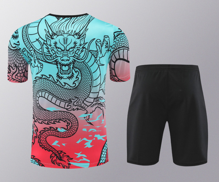24-25 RMA Green-Red Training Short Suit #龙