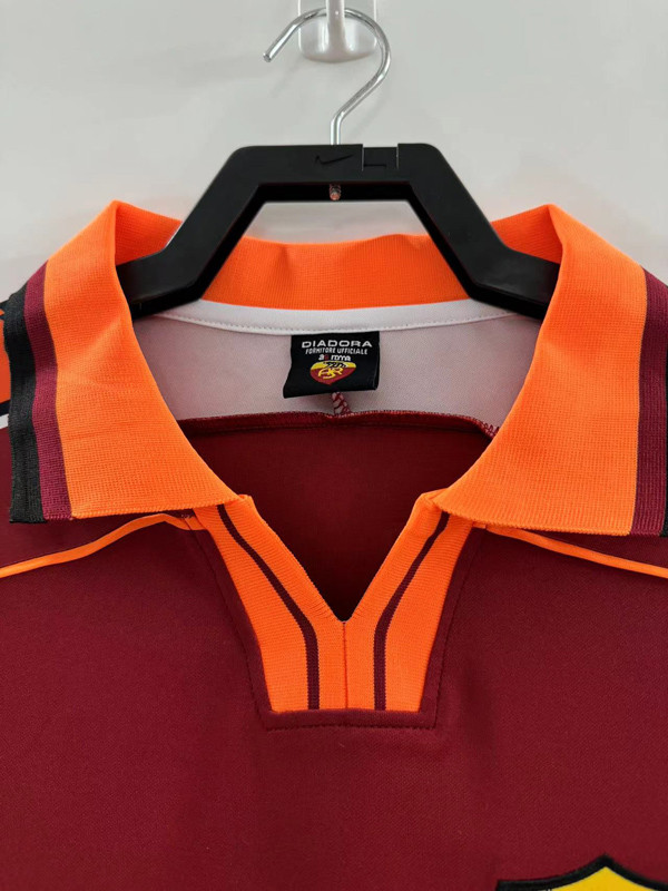 1998-1999 Roma Home Retro Soccer Jersey