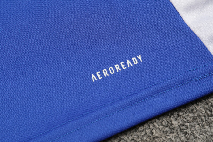2024 AD Blue Half Pull Tracksuit (半拉链)