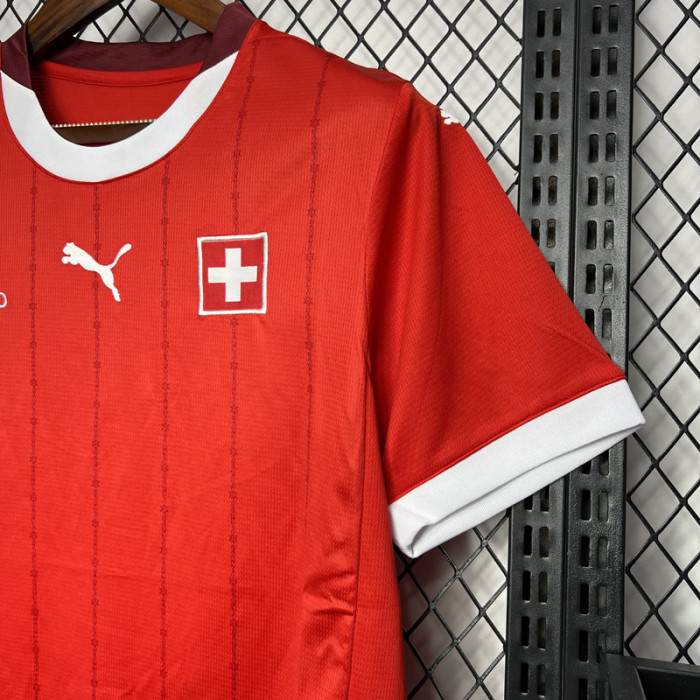 24-25 Switzerland Home Fans Soccer Jersey