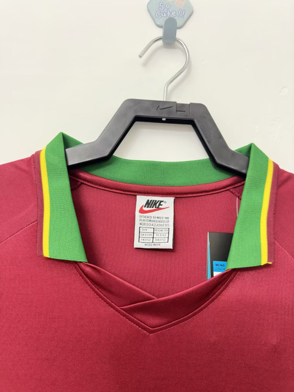 1998 Portugal Home Retro Soccer Jersey